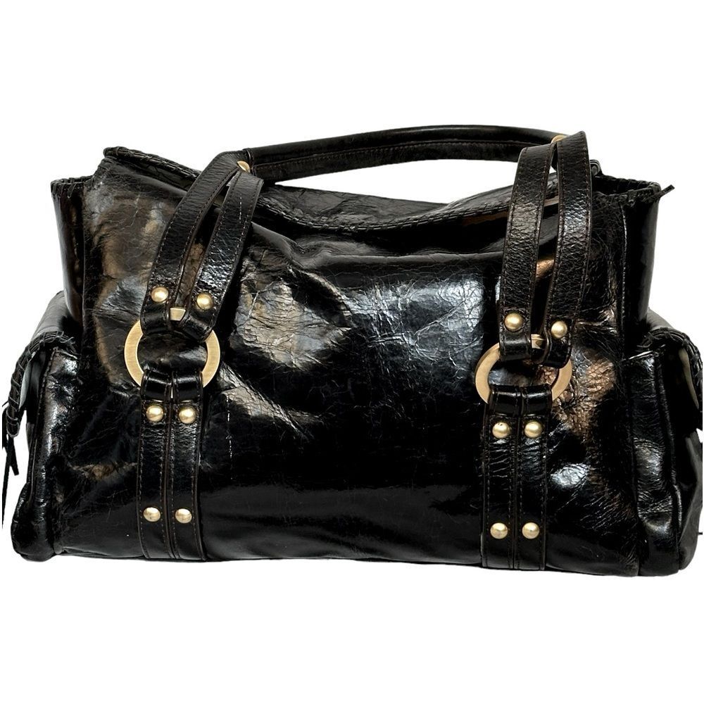 Franklin Covey Full Grain Black Leather Purse